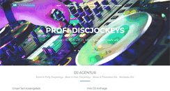 Desktop Screenshot of dj-agentur.com